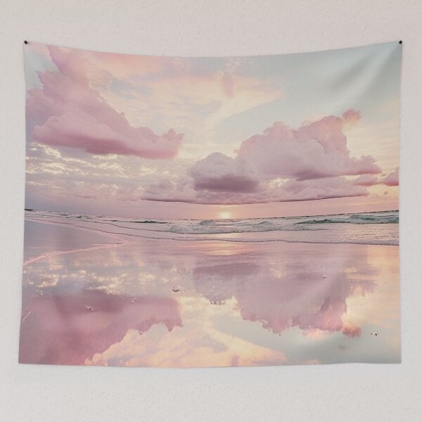 Item preview, Golden Hour on the Beach: Beach Sunset Landscape designed and sold by Amalie A.