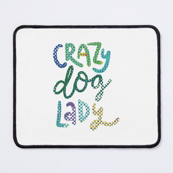 Item preview, Crazy Dog lady vintage halftone green  designed and sold by chuckletuckle.