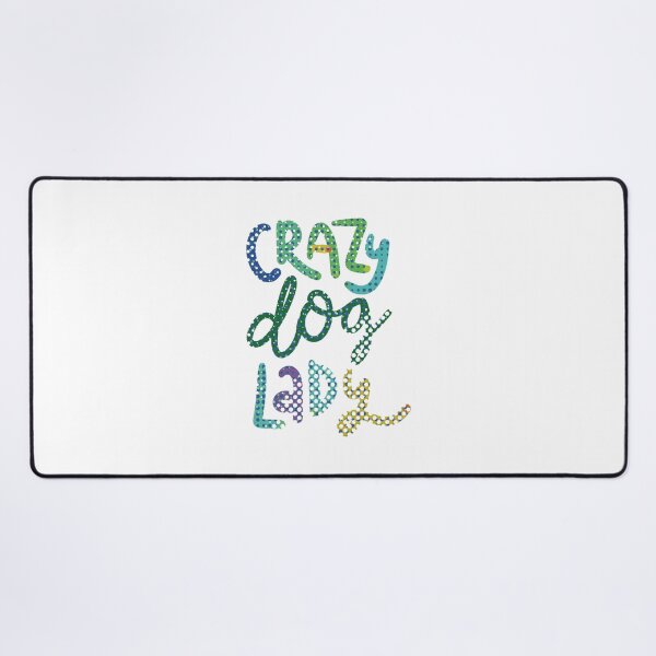 Item preview, Crazy Dog lady vintage halftone green designed and sold by chuckletuckle.