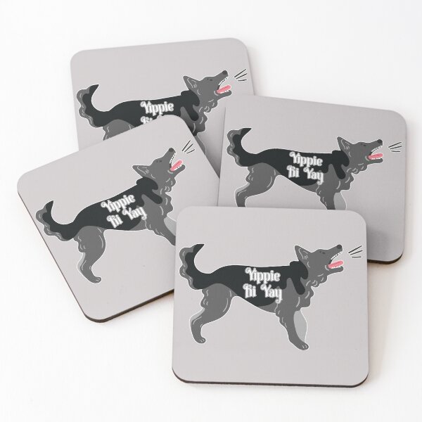 Item preview, Yippie Ki Yay Yappy Barking Funny German Shepherd Humor designed and sold by JoyOfHopeStore.