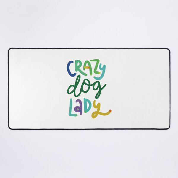 Item preview, Crazy Dog lady rainbow designed and sold by chuckletuckle.
