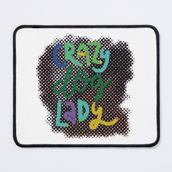 Item preview, Crazy Dog lady halftone designed and sold by chuckletuckle.