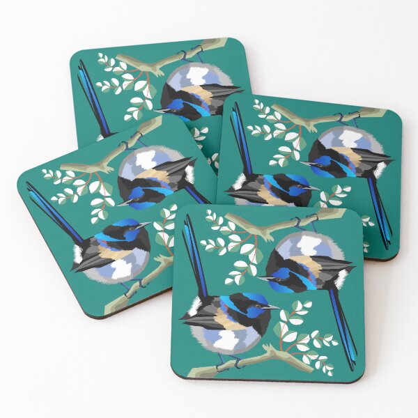 Item preview, 2 Blue Wrens. designed and sold by Graham Colton.