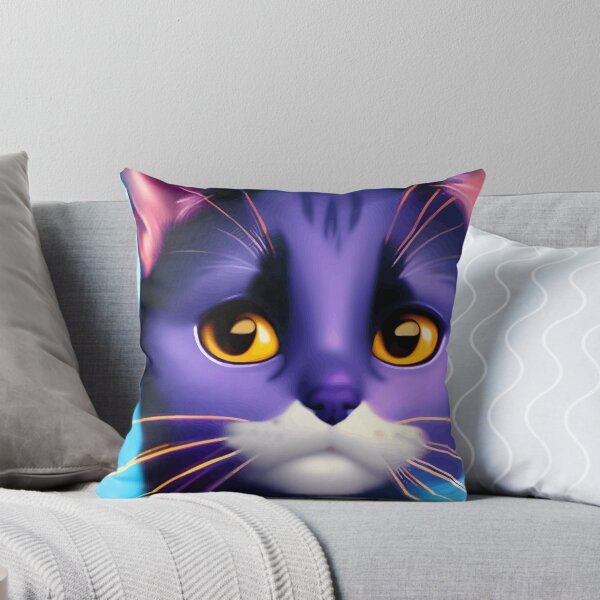 Item preview, Cool Cat Portraits on Blue Background designed and sold by ArtisticAllure1.
