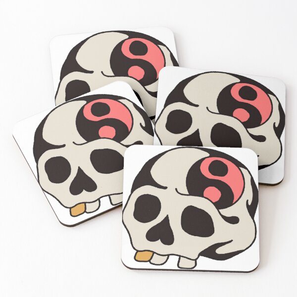 Item preview, Yin Yang skull designed and sold by Rocketpea.