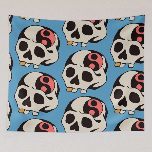 Item preview, Yin Yang skull designed and sold by Rocketpea.
