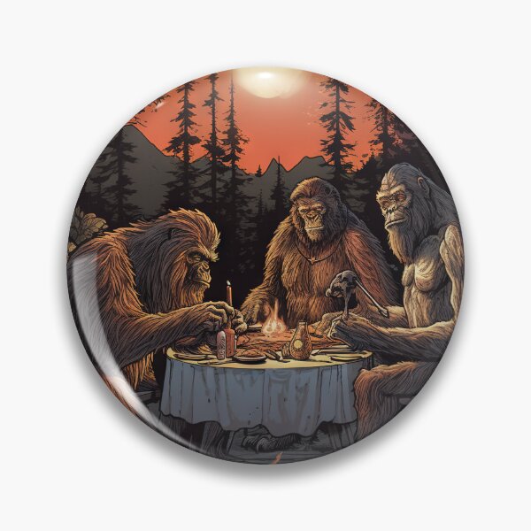 Item preview, Bigfoot Family Gathering - Enjoying Dinner Together designed and sold by CosmicScare10.