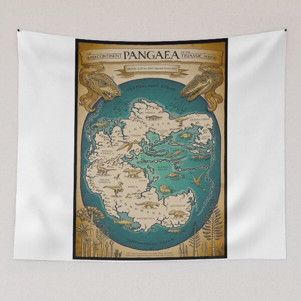 Item preview, Map of the Supercontinent Pangaea designed and sold by walterbria.