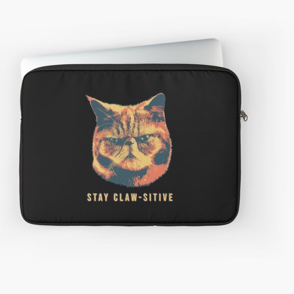 Stay Claw-sitive Orange Laptop Sleeve