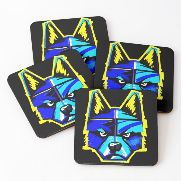 Item preview, Street Art Blue Dog  designed and sold by TheScruffyGoose.