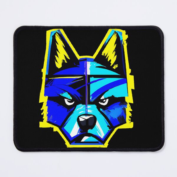 Item preview, Street Art Blue Dog designed and sold by TheScruffyGoose.