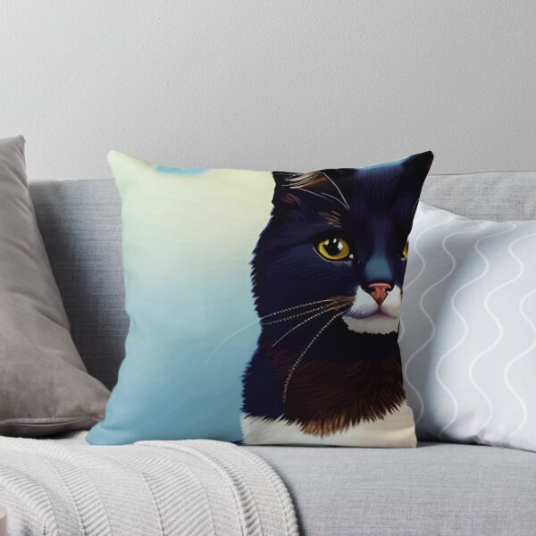Item preview, Cool Black Cat Portrait designed and sold by ArtisticAllure1.