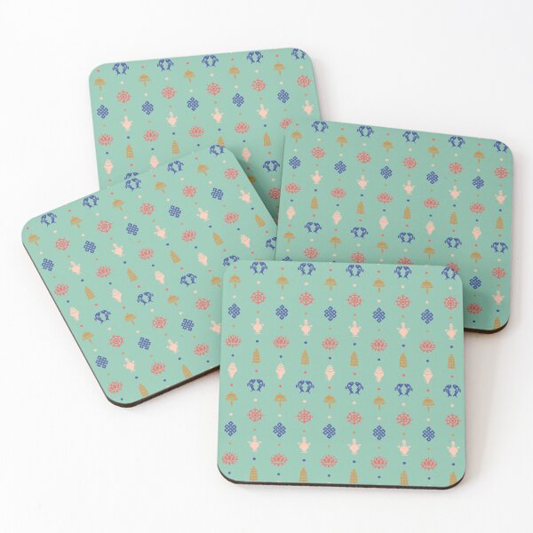 Item preview, 8 Auspicious Symbols (pattern) - Lotus Pink designed and sold by IZANAMI By Akane Yabushita.