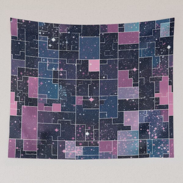 Item preview, Gridlock Cosmos - Infinite Space Seamless Pattern designed and sold by nelloryn.