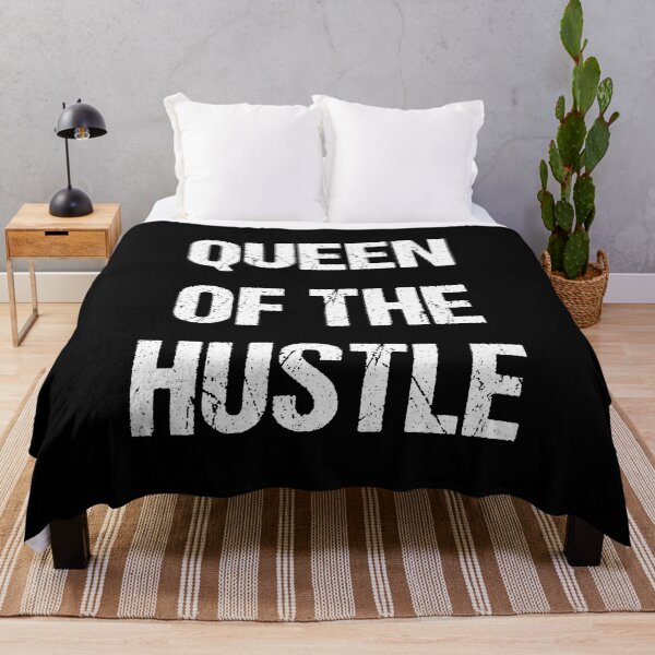 Item preview, Queen Of The Hustle White Text Based Design designed and sold by CGSGraphics.