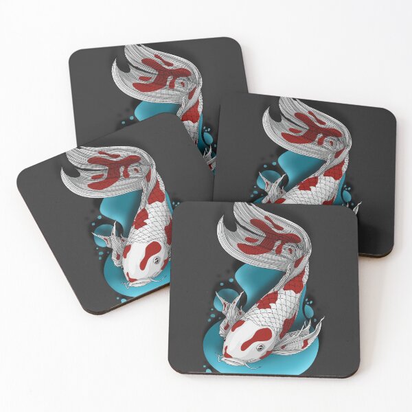 Item preview, koi fish illustration designed and sold by cryptoartdesign.