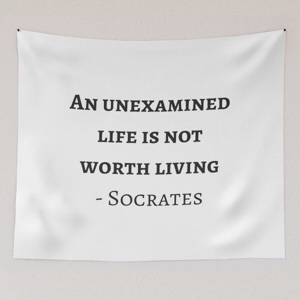 Item preview, Socrates quotes - An unexamined life is not worth living designed and sold by Inspirationmotivation.