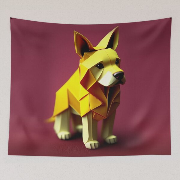 Item preview, Cute Paper Folding Watch-Dog designed and sold by FrescoDesign.