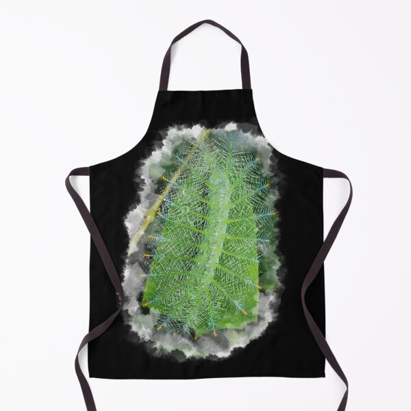 Item preview, Watercolour of an uniquely shaped Common Baron butterfly caterpillar (Euthalia aconthea) designed and sold by AvonPerception.