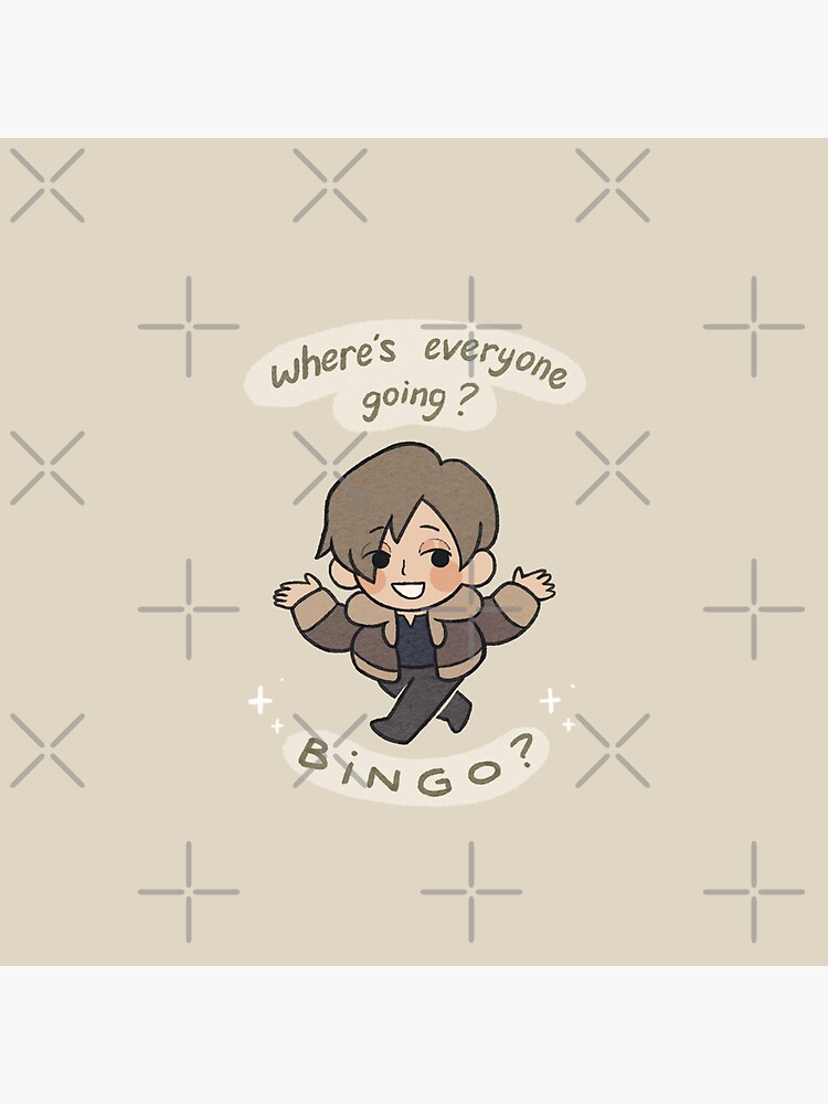 Thumbnail 3 of 3, Pin, Resident Evil 4 - Bingo Leon designed and sold by SleepingSalad.