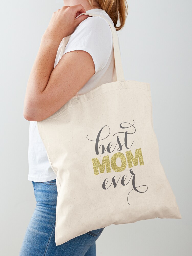 Motherhood Themed Canvas Tote Bag/World's Best Mom/Afro Mom/MOTHER