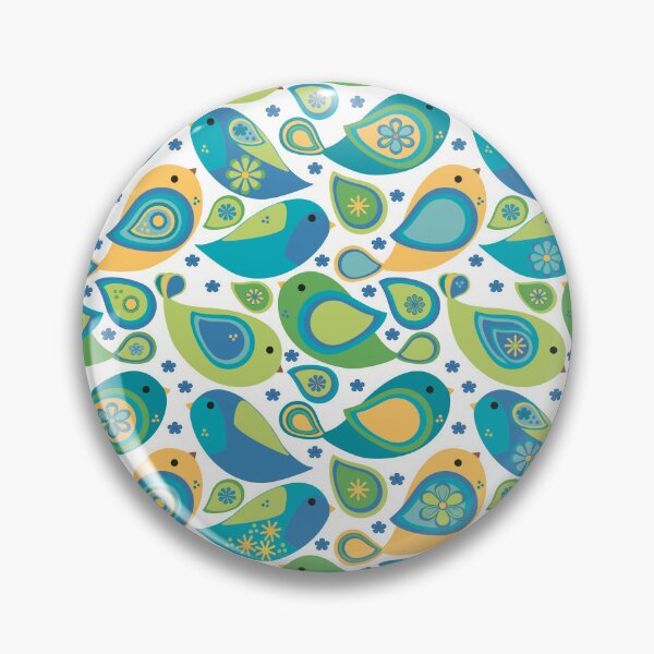 Item preview, Whimsical Modern Colorful Paisley Bird Seamless Repeat Surface Pattern designed and sold by MoePark.