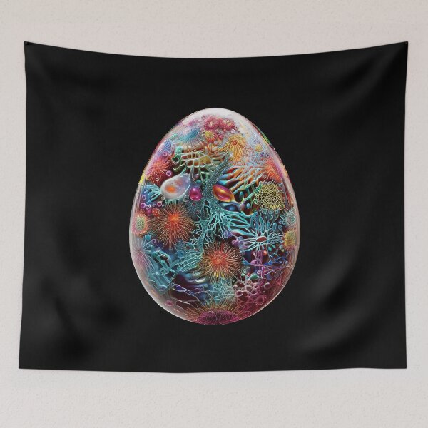 Item preview, Happy Easter: Painted egg full of color and joy designed and sold by Girih.