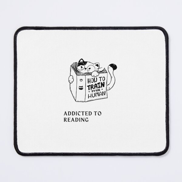 Item preview, "Addicted to Reading" Cute Cat Design designed and sold by RM-Journey.