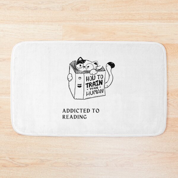 Item preview, "Addicted to Reading" Cute Cat Design designed and sold by RM-Journey.