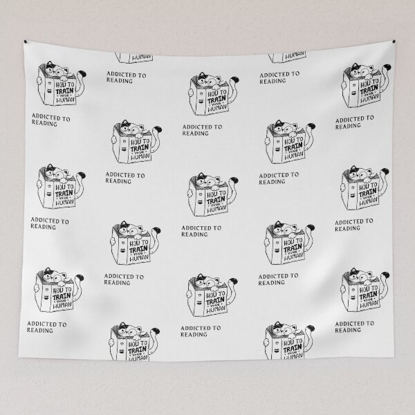 Item preview, "Addicted to Reading" Cute Cat Design designed and sold by RM-Journey.