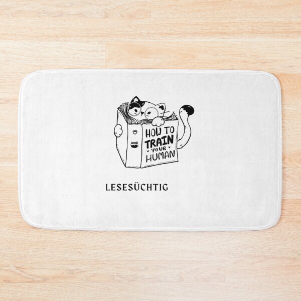 Item preview, "Lesesüchtig" Cute Cat Design designed and sold by RM-Journey.