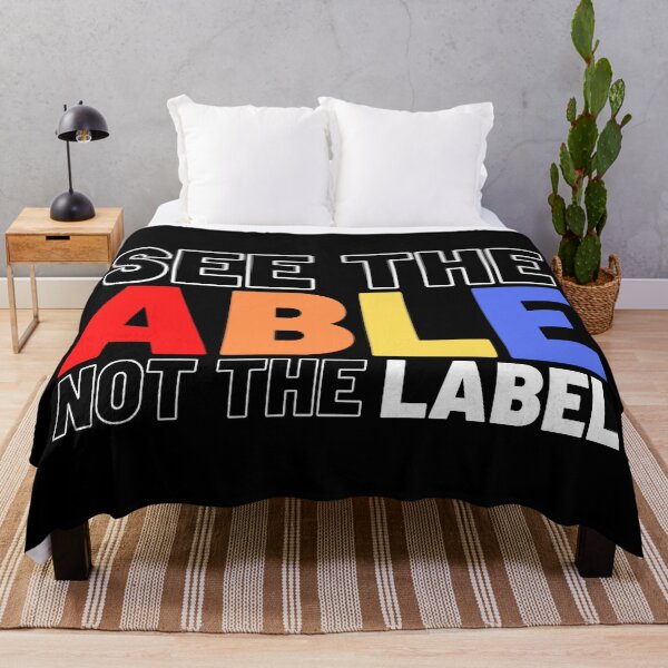 Item preview, Autism Awareness See The Able Not The Label designed and sold by SunfullyYours.