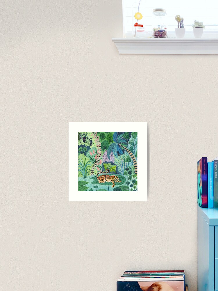 Thumbnail 2 of 3, Art Print, Jungle Tiger designed and sold by amberstextiles.