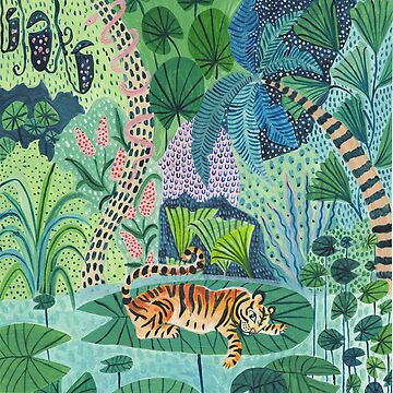Artwork thumbnail, Jungle Tiger by Amber Davenport