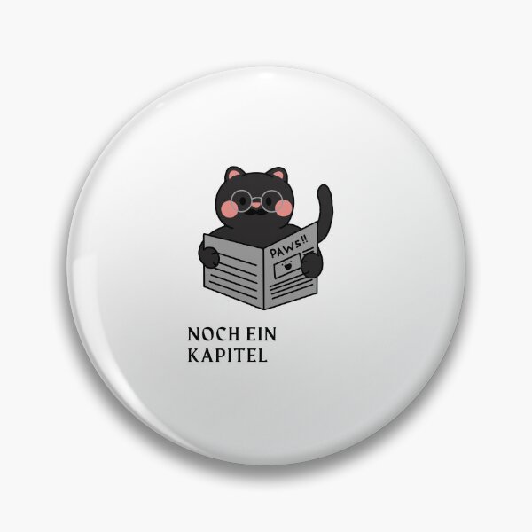 Item preview, "Noch ein Kapitel" Reading Cat Design designed and sold by RM-Journey.