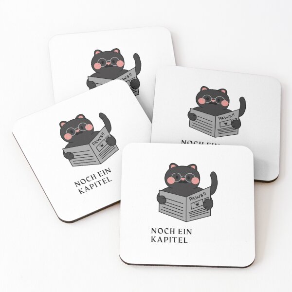 Item preview, "Noch ein Kapitel" Reading Cat Design designed and sold by RM-Journey.