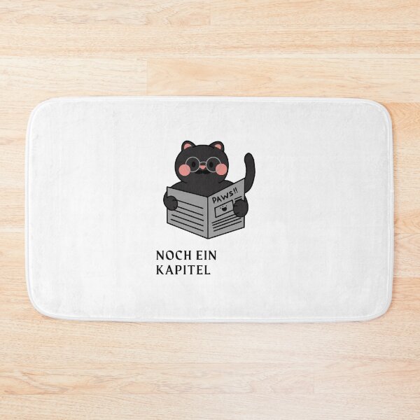 Item preview, "Noch ein Kapitel" Reading Cat Design designed and sold by RM-Journey.