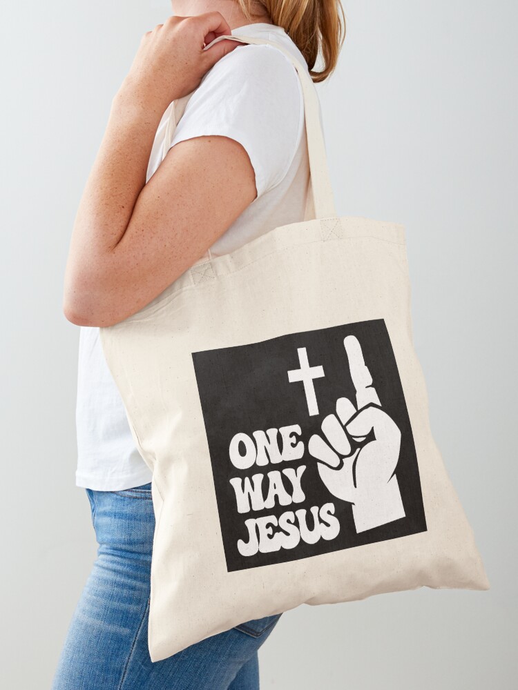 One Way Jesus Tote Bag One Way Jesus Tote Bag