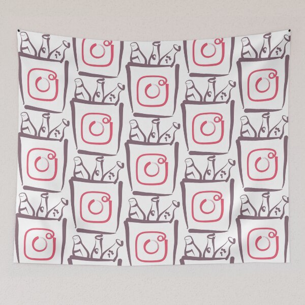 Item preview, The Bucket of Fun - Beer and Instagram logo inside designed and sold by Agni Designs.