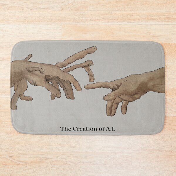 Item preview, The Creation of A.I. | Hands only, with text designed and sold by BugCreative.
