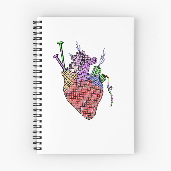 Item preview, rainbow knit heart designed and sold by daisyink.