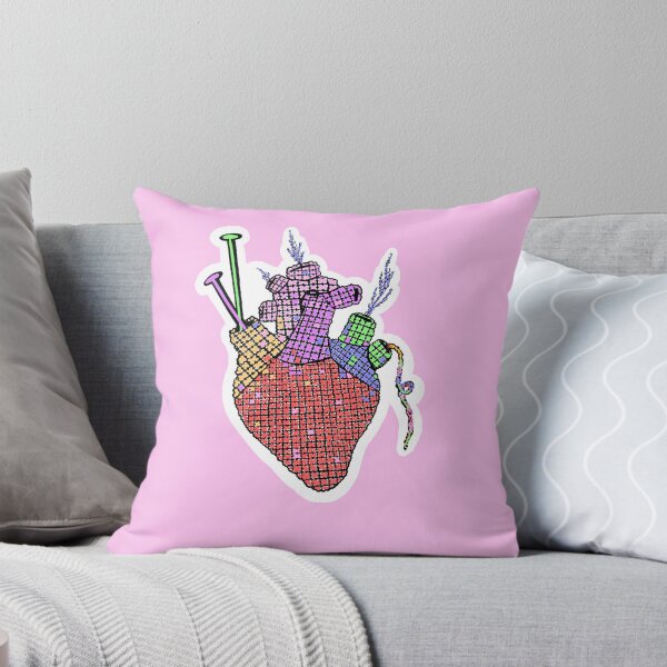 Item preview, rainbow knit heart designed and sold by daisyink.