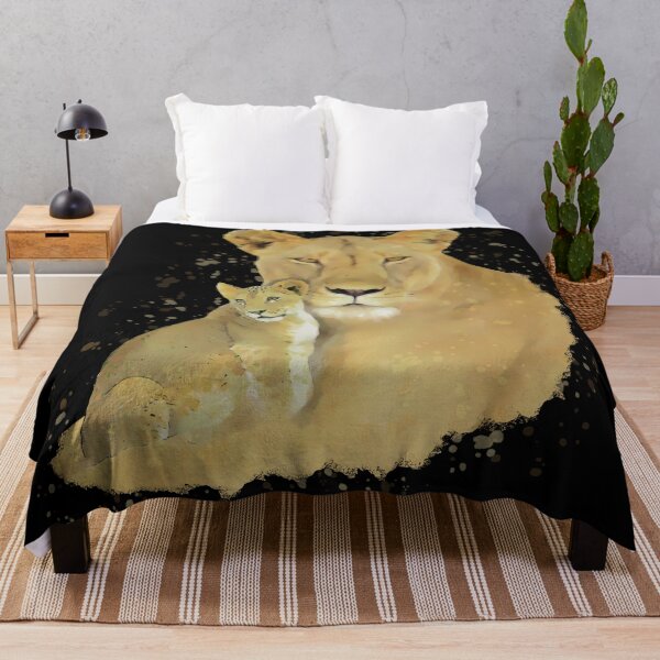 Artikelvorschau, Löwin mit Baby - Raubkatze in Afrika entworfen und verkauft von TShirtsundMehr.
