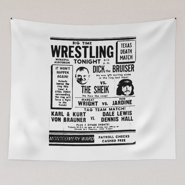 Item preview, Dick the Bruiser vs. The Sheik Advertisement for Detroit Big Time Wrestling designed and sold by The Irish Whip.