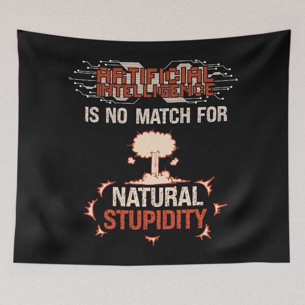 Item preview, Artificial Intelligence Sarcastic Funny Quotes designed and sold by HomeCoquette.