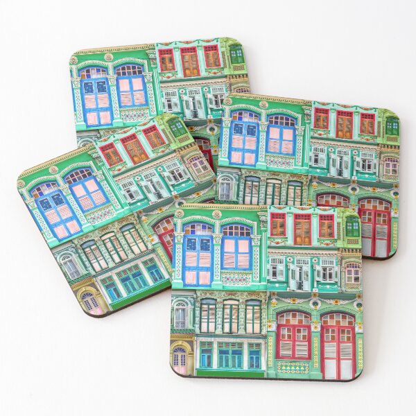 Item preview, Singapore, Heritage Shophouses of Singapore, In GREEN designed and sold by John Seaton Callahan.