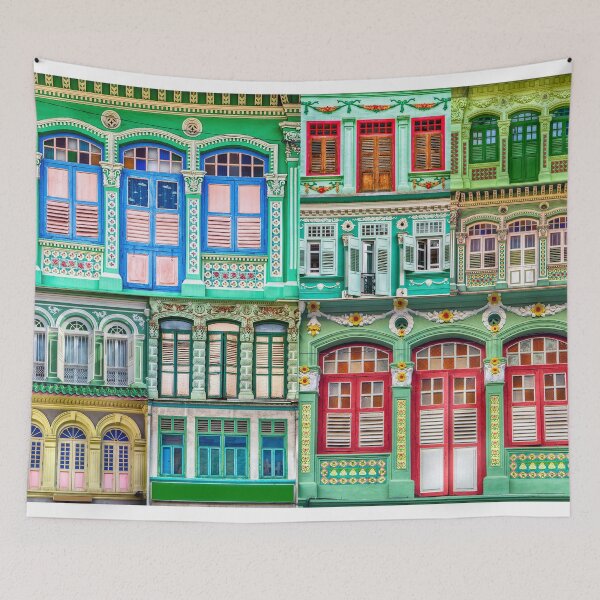 Item preview, Singapore, Heritage Shophouses of Singapore, In GREEN designed and sold by John Seaton Callahan.