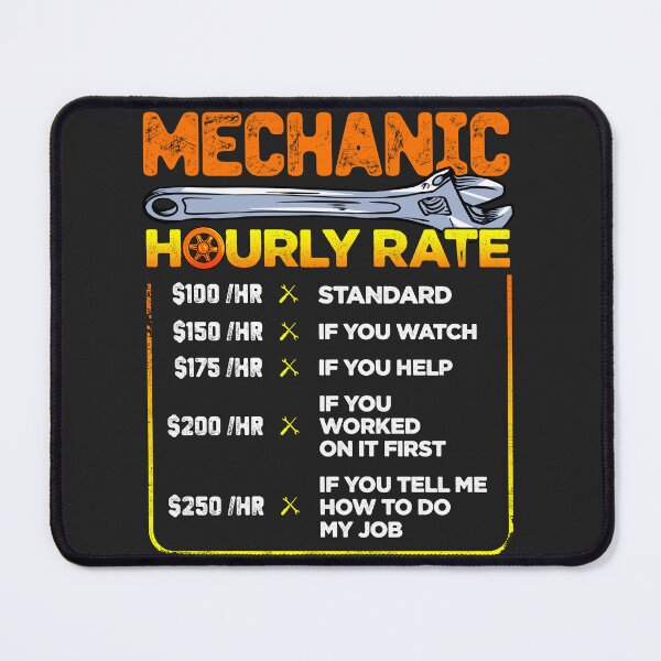 Item preview, mechanic hourly rate designed and sold by Ric Gilar.