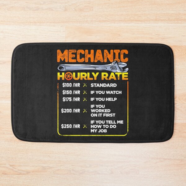 Item preview, mechanic hourly rate designed and sold by Ric Gilar.
