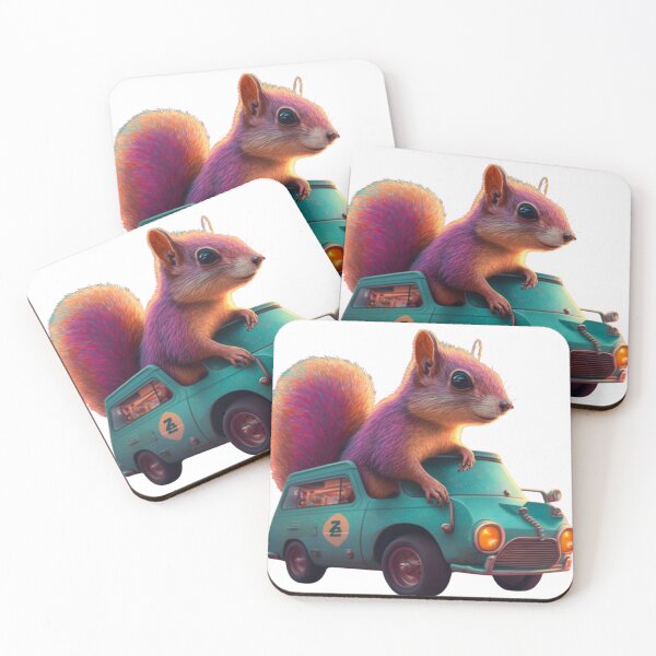 Item preview, A cute squirrel driving a stolen car goes very designed and sold by Richstd.